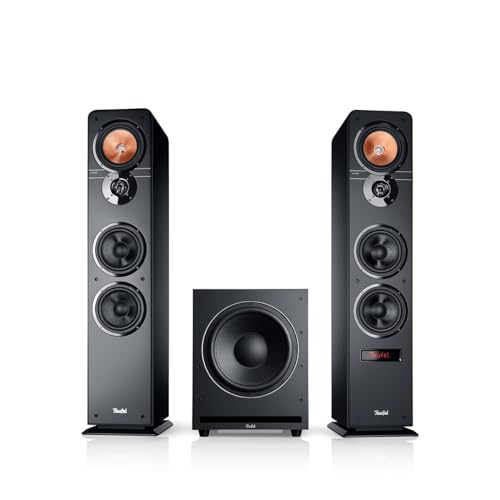 Teufel Ultima 40 Aktiv Club Edition - Kraftvolles 2.1 Lautsprecher-System mit Mächtiger Subwoofer, Bluetooth, Dolby Audio, HDMI ARC CEC, 3-Wege-Standlautsprechern - schwarz