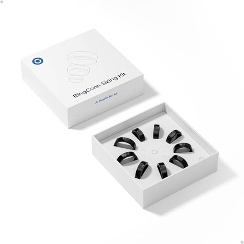 RingConn Gen 2 Smart Ring Wählen Sie aus 9 Größen (Größe 6–14) | Finden Sie die perfekte Größe für Ihren Smart Ring (Sizing Kit, 6-14)