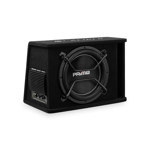 Caliber BC112SA-PRO Subwoofer Aktiv Set für Auto – 12 Zoll Bassbox mit Verstärker – 500W RMS – 1000W Spitzenleistung – Active Autolautsprecher Set – Schwarz
