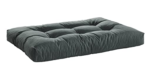 Traumnacht Outdoor Palettenauflage mit Schaumstoffstäbchen gefüllt, Palettenkissen, Palettenpolster Palettenmöbel Palettensofa Sitz, anthrazit