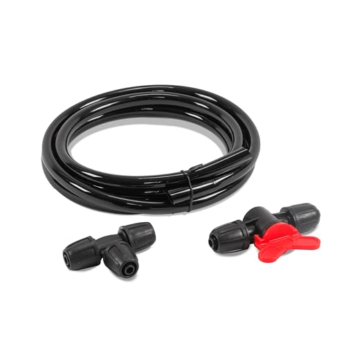 Esotec Bypassleitung 8mm mit Kugelkopfhahn, ermöglicht den Einsatz von weniger Wasserausgängen und stufenlose Regelung des Wasserdrucks für Bewässerungssysteme PRO, 911601