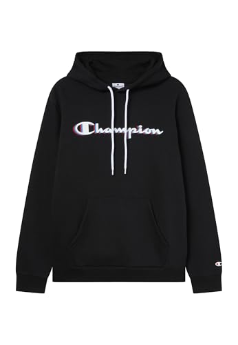 Champion Herren Legacy Man - Big Logo Hoodie, Schwarz, M, Schwarz (Kk001), M