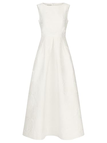 APART langes Hochzeitskleid mit angedeuteten Rosenblüten, Creme, 36