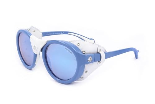Moncler ML0046 84C SHINY LIGHT BLUE 52/20/140 UNISEX Sonnenbrillen
