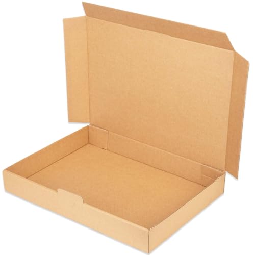 kartonprimus Maxibriefkartons 350 x 250 x 50 mm MB-5 braun Maxibrief Karton Faltschachtel stabil Versandkarton für Post DHL Versand DIN A4 B4 Warensendung Büchersendung Versandschachtel (50 Stück)