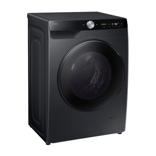Samsung WD6100D SLIM AI Waschtrockner WD90DG6G94BBU2, 9+5 kg, Extra sparsam, EEK: E/A (-10%), Nur 48 cm tief, Waschmaschine + Trockner in einem, AI Wash, Ecobubble, SmartThings, SuperSpeed, Schwarz