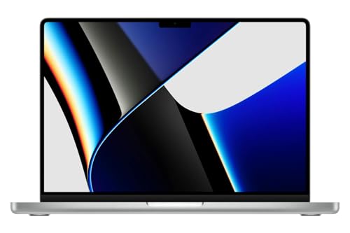Apple MacBook Pro 2021 mit M1 Max-Chip (14 Zoll, 64GB RAM, 1TB Speicher SSD) (QWERTY Englisch) Silber (Generalüberholt)