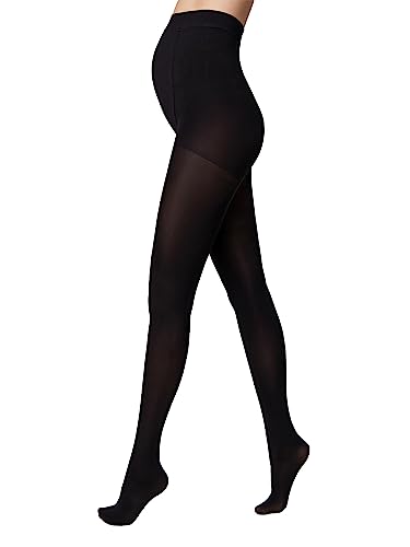 Conte elegant MOMMY 40 DEN - Qualität Strumpfhosen - Strumpfhosen Damen - Umstandsmode - Umstandsstrumpfhose - Schwangerschaft - Bauchstütze Schwangerschaft - Gr. 3 - Nero
