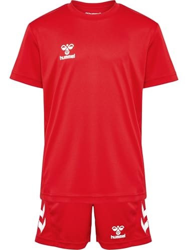 hummel Logo Set Trikot Set Kids rot, 10 (140) Kinder