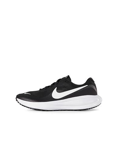 NIKE Damen Revolution 8 Sneaker, Black/White/Iron Grey, 40.5 EU