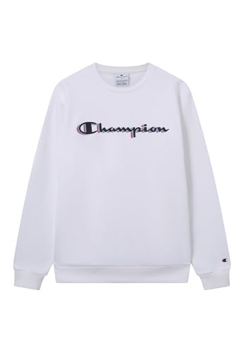 Champion Herren Legacy Man - Big Logo Sweatshirt, Weiß, M, Weiß (Ww001), M