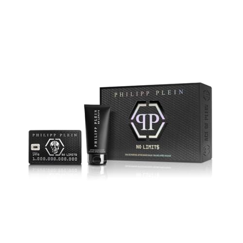 Philipp Plein – Ace of Plein Herren Set mit Eau de Parfum No Limits 50 ml und After Shave 50 ml – Herrenparfüm und Aftershave – Orientalische und holzige Noten – Holzig-orientalisch