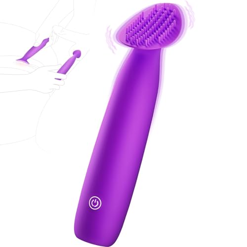 Vibratorensets für Frauen Mini Vibrator, Bürstenkopf 76 Reizpunkte 10 Modi Vibration für Frauen Klitoris Stimulator, Sex Spielzeug für die Frau Paare, leise klein Massagestab Sexspielzeug Solo