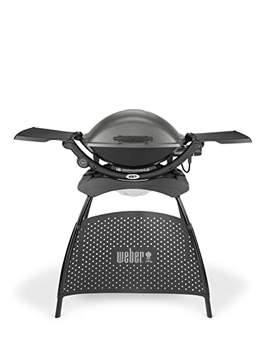 Weber Q 2400 Grill, 2200 W, Grau, rechteckig, Aluminium, Edelstahl, 68 cm l x 130 cm w x 130 cm h