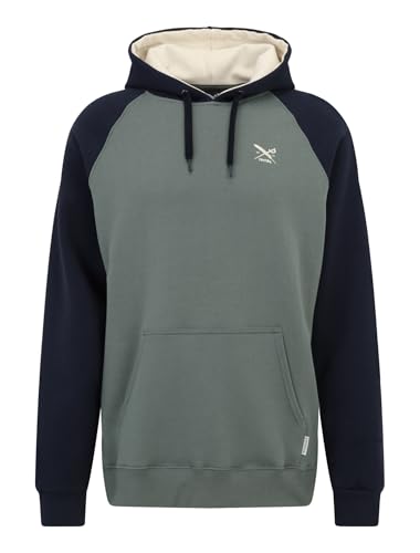 IRIEDAILY Herren Hoodie DE College Bio-Baumwolle Regular Fit Jungle Green