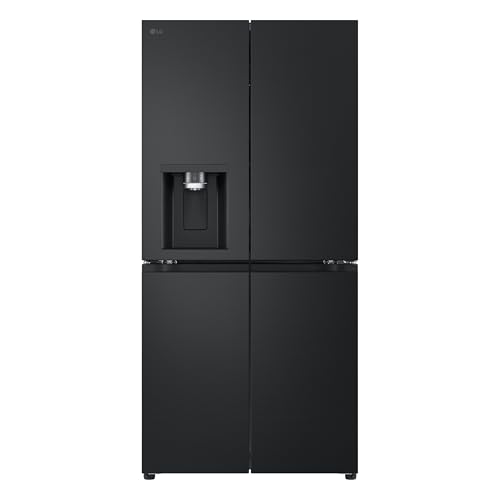 LG GML861EPPE Side by Side Slim Kühlschrank, Klasse E, 506 L, Multi-Door Kühlschrank mit Gefrierfach, Eis-, Crushed Ice- Wasserspender mit UVnano, Total NoFrost, Smart Inverter Kompressor, Wi-Fi
