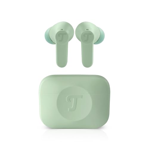 Teufel AIRY TWS 2 - Kabellos In-Ear Bluetooth Kopfhörer True-Wireless mit Active Noise Cancelling, IPX4 Wasserfest, 6 eingebauten Mikrofonen, Lange Akkulaufzeit (42 h), Touch Control - sage Green