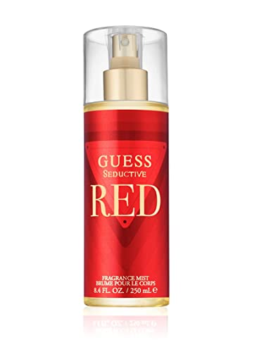 GUESS Seductive Red, Body Spray für Damen, Gourmand-Duft, Kirsche, Vanille, Rosa Pfeffer, 250 ml