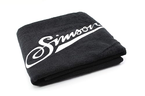 SIMSON weich Badehandtuch, schwarz, Größe: 150 x 100cm, Motiv: SIMSON - 100% Baumwolle