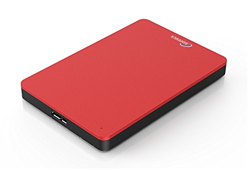Sonnics 500GB Rot Externe tragbare Festplatte USB 3.0 super schnelle Übertragungsgeschwindigkeit für den Einsatz mit Windows PC,Mac, Xbox ONE und PS4 Fat32