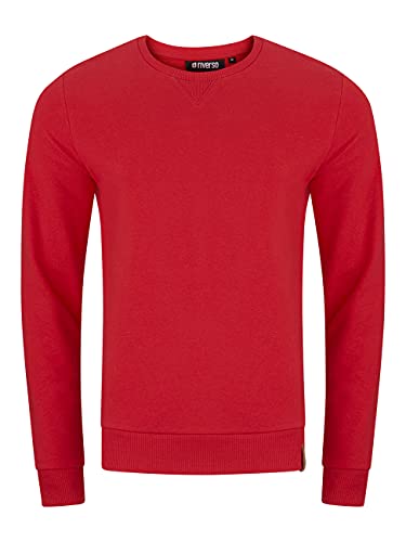 riverso Pullover Herren RIVPhillip Regular Fit Sweatshirt Rundhals Langarm Rot XXL, Größe:XXL, Farbe:Middle Red (15300)