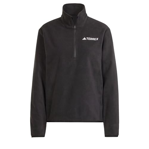 adidas Damen Terrex Multi Essentials Half Zip Fleece Jacket, Black, S