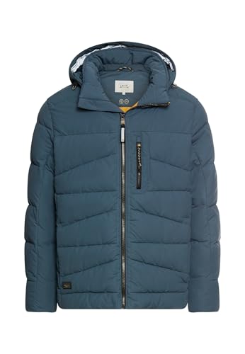 camel active Herren Winterjacke mit Abnehmbarer Kapuze Tintenblau, menswear-56