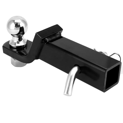 QWORK® Anhängerkupplung für Us-Fahrzeuge Gesenkt 50mm - 2800kg Traglast - 50 mm Kugelhalterung - 16mm Stift und Clip