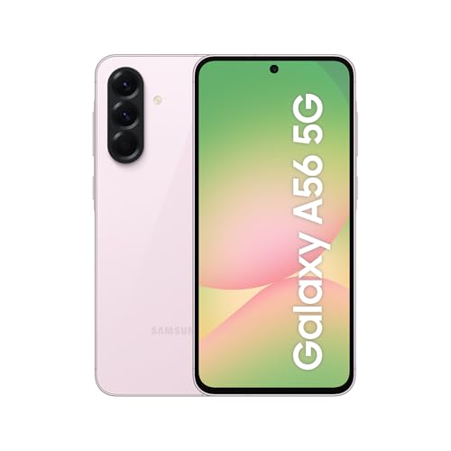 Samsung Galaxy A56 5G AI Smartphone ohne Vertrag, Simlockfreies AI Handy mit Android, 8 GB RAM, 256 GB Speicher, 50-MP-Kamera, Awesome Pink, 2,5 Jahre Herstellergarantie [Exklusiv auf Amazon]