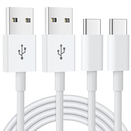 USB C Kabel [ 2Stück 1M ] iPhone 17 15 Carplay Kabel, USB A auf USB C Kabel Schnellladung für iPhone 17 16 15 Pro, Samsung Galaxy A55 A53 S24 S23 S22 S21 S20, Google Pixel, Hawei, PS5 Typ C Ladekabel