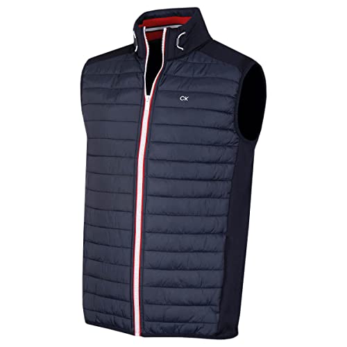 Calvin Klein Herren Hybrid Gilet - Navy - L.
