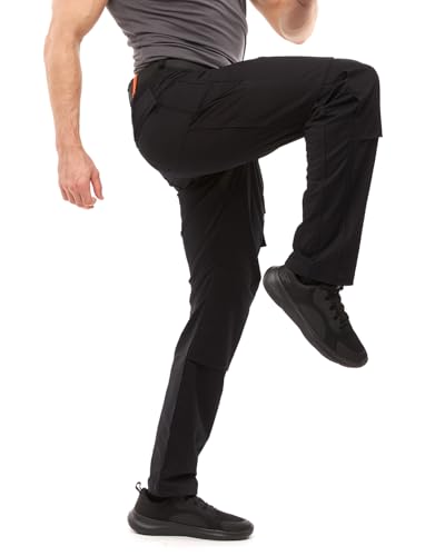 strongAnt Arbeitshose Herren komplett Stretch Männer Berlin Pro Bundhose mit Kniepolstertaschen - Schwarz Gr. 52