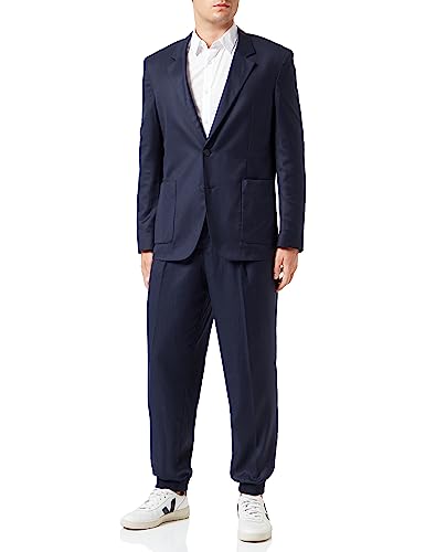 HUGO Men's Haero/Gelos233X Suit, Dark Blue405, 46