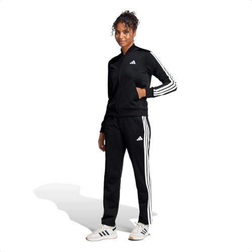 adidas Damen ESSENTIALS 3-STRIPES TRACKSUIT Black, XL