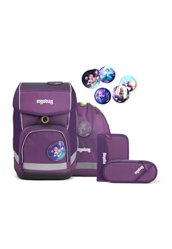 ergobag cubo Set ergonomischer Schulrucksack, Vorgänger-Kollektion, klassisch 5-teilig 1. Klasse Grundschule