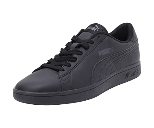 PUMA Unisex Puma Smash v2 L Low-Top, Puma Black-Puma Black, 44 EU
