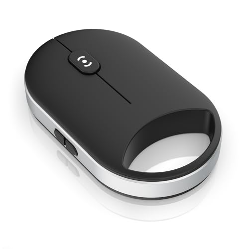 CSL - Wireless Maus mini Format – kabellos Bluetooth/Funk 2,4 GHz – Koppelung mit Zwei Geräten zugleich – Links-/ Rechtshänder-Modus – Windows Mac OS Android – Desktop PC Notebook Laptop Mac