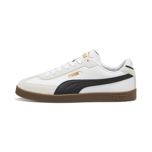 PUMA Club II ERA Unisex-Sneaker, Weiß/Schwarz-Vapor-Grau, 6.5 UK