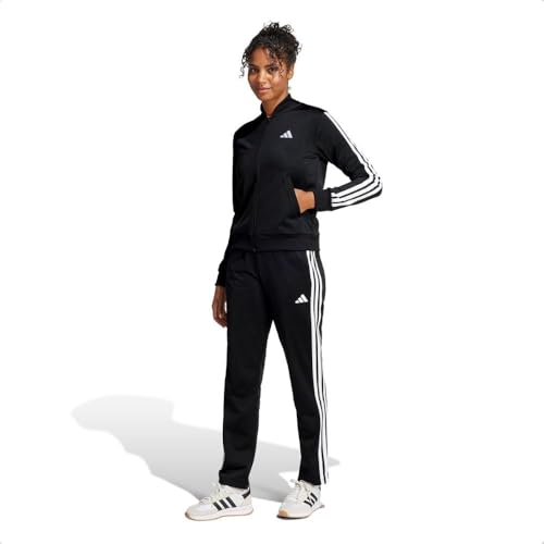 adidas Damen ESSENTIALS 3-STRIPES TRACKSUIT Black, L