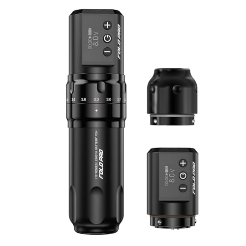 Dragonhawk Fold Pro Kabellose Tattoo Maschine Pen Batterie mit 7 Hübe 2.4-4.2mm tätowiermaschine 2pcs 1500mAh Akku für professionelle Tätowierer