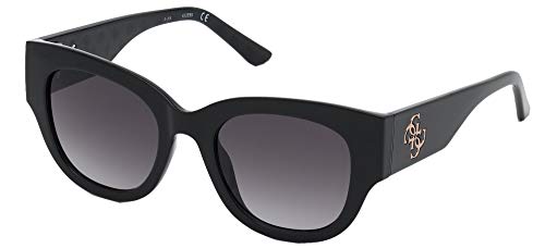 Guess GU 7680 01B Damen Sonnenbrille, Glänzendes Schwarz, 50