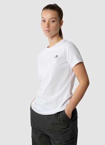 THE NORTH FACE NF0A87NHFN4 W S/S Simple Dome Slim Tee T-Shirt Damen TNF White Größe XS