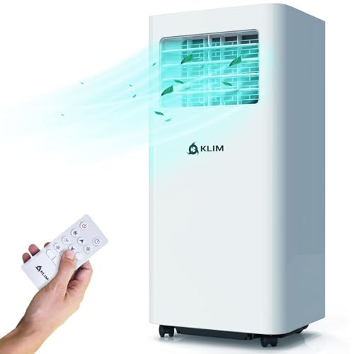 KLIM K9000 | 3-in-1 mobile Klimaanlage + NEU + mit integrierter Entfeuchtungsfunktion, Ventilator und Kühlmodus + Fernbedienung + 9000 BTU tragbare Klimaanlage mobil + 5 JAHRE SCHUTZ