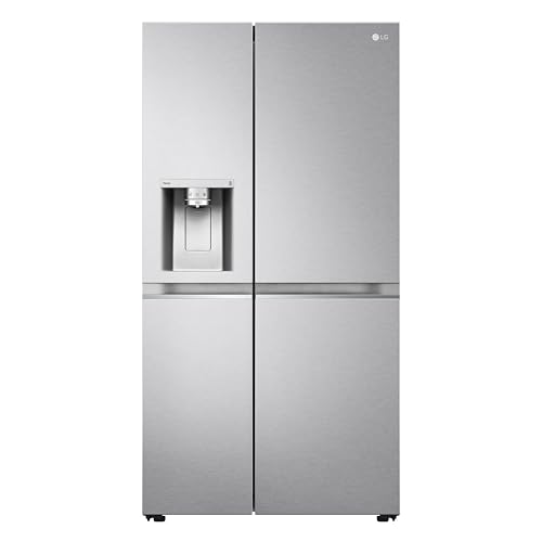 LG GSLV91MBAC Side-by-Side Kühlschrank mit Eis-, Crushed Ice und Wasserspender | Total No Frost | UV Nano Technologie| Doorcooling+ | Essence Matte Black