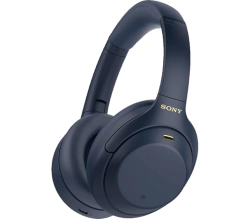 Sony WH-1000XM4 kabellose Bluetooth Noise Cancelling Kopfhörer (30h Akku, Touch Sensor, Schnellladefunktion, optimiert für Amazon Alexa, Headset mit Mikrofon) Midnight Blue