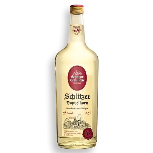 Schlitzer Doppelkorn – Echter deutscher Korn aus Vogelsberger Weizen (38% Vol.) – Traditionell hergestellt (1 x 0.7l)