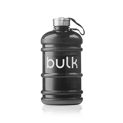 Bulk Half Gallon Wasserflasche, Sport Trinkflasche, Metallischem Schwarz, 2.2 Liter