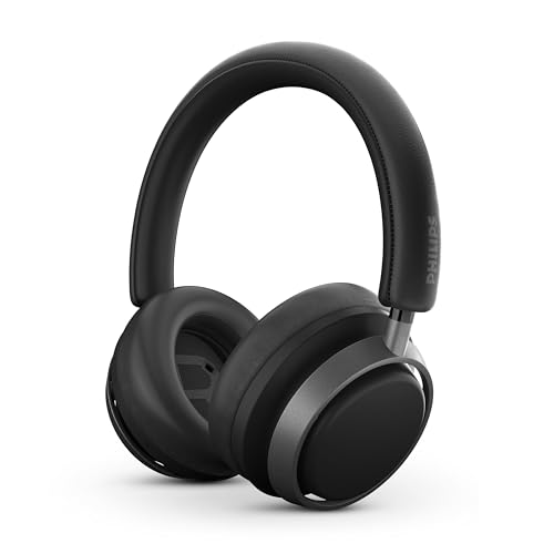 Philips Audio Fidelio L4 Noise Cancelling Over-Ear Wireless Bluetooth Kopfhörer - Hervorragende Gesprächsqualität, kompatibel mit Sprachassistenten und bis zu 50 Stunden Musikwiedergabezeit - Schwarz