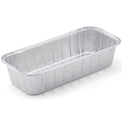 Weber Alu-Topfschalen, 10 Stück, perfekt passend für Weber Smokefire/Summit & Genesis 400er Serie Modelle, Fettauffangschalen, kann auch zum Grillen verwendet Werden - Silber (6498)