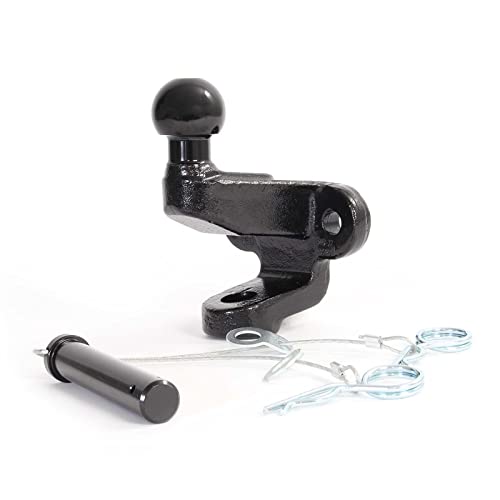 XPOtool Anhängerkupplung mit 50 mm Kugelkopf, 3,5 t Zugkraft, Anhängevorrichtung aus Stahl für Pkw LKW Traktor, 2 Loch Anschraubplatte